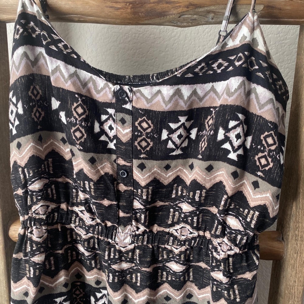 Patterned strap dress - adjustable straps - Picture 2 of 5